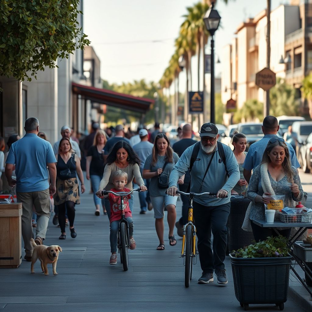 A sunny, tree-lined suburban street in Citrus Heights, California, with well-maintained single-family homes and cars parked along the curb, reflecting the city's established community feel.